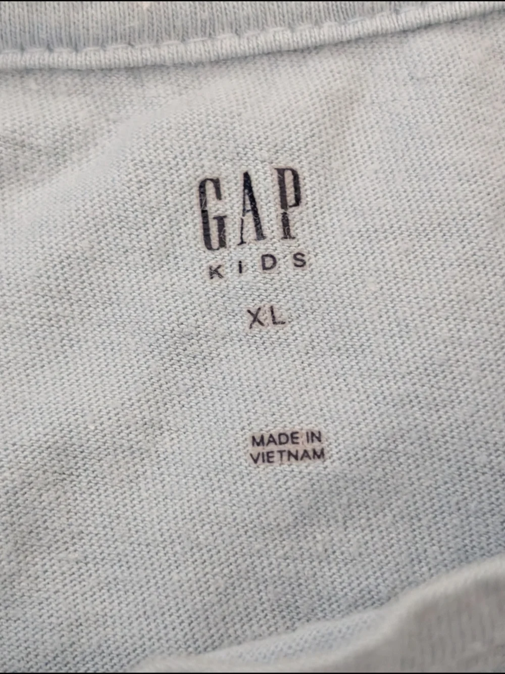GAP Floral Logo Tie-Front Tee - Light Blue